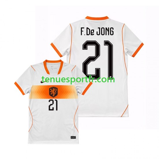 Homme Maillot Extérieur Pays-Bas Frenkie de Jong 21 World Cup 2026 à Manches Courtes