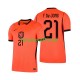 Homme Maillot Domicile Pays-Bas Frenkie de Jong 21 World Cup 2026 à Manches Courtes