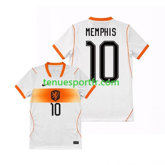 Homme Maillot Extérieur Pays-Bas Memphis Depay 10 World Cup 2026 à Manches Courtes