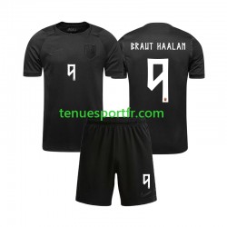 Kit Enfant Maillot Extérieur Norvège Braut Haaland 9 World Cup 2026 à Manches Courtes