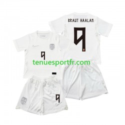 Kit Enfant Maillot Troisième Norvège Braut Haaland 9 World Cup 2026 à Manches Courtes