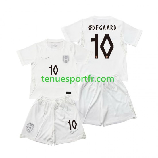 Kit Enfant Maillot Troisième Norvège Martin Odegaard 10 World Cup 2026 à Manches Courtes