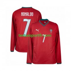Homme Maillot Domicile Portugal Cristiano Ronaldo 7 World Cup 2026 à Manches Longues