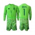 Kit Enfant Maillot Espagne Gardien David Raya 1 6th Green color World Cup 2026 à Manches Longues
