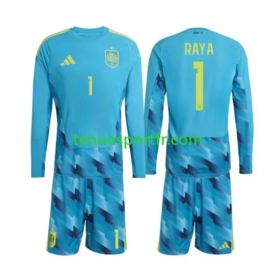 Kit Enfant Maillot Domicile Espagne Gardien David Raya 1 World Cup 2026 à Manches Longues