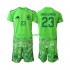 Kit Enfant Maillot Espagne Gardien Unai Simon 23 6th Green color World Cup 2026 à Manches Courtes