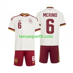 Kit Enfant Maillot Extérieur Espagne Mikel Merino 6 World Cup 2026 à Manches Courtes