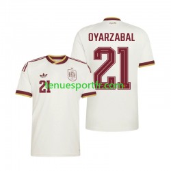 Homme Maillot Extérieur Espagne Mikel Oyarzabal 21 World Cup 2026 à Manches Courtes