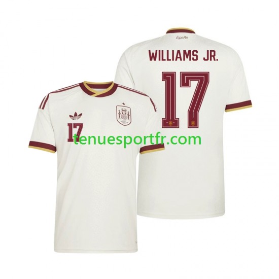 Homme Maillot Extérieur Espagne Nico Williams 17 World Cup 2026 à Manches Courtes