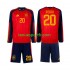 Kit Enfant Maillot Domicile Espagne Pedri 20 World Cup 2026 à Manches Longues