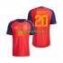 Homme Maillot Domicile Espagne Pedri 20 World Cup 2026 à Manches Courtes