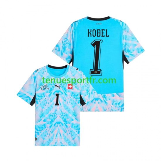 Homme Maillot Domicile Suisse Gardien Gregor Kobel 1 World Cup 2026 à Manches Courtes