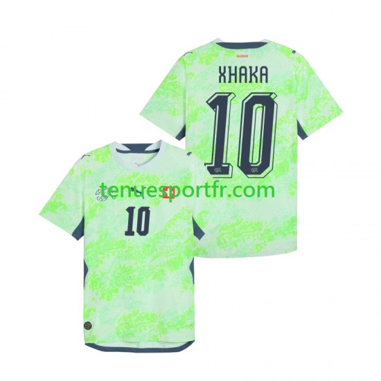 Homme Maillot Extérieur Suisse Granit Xhaka 10 World Cup 2026 à Manches Courtes