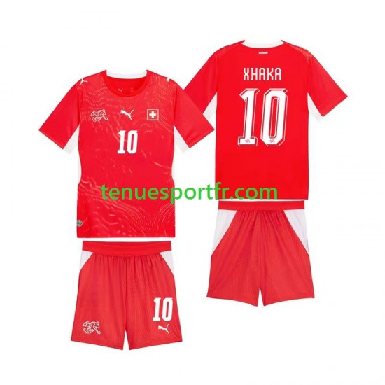 Kit Enfant Maillot Domicile Suisse Granit Xhaka 10 World Cup 2026 à Manches Courtes