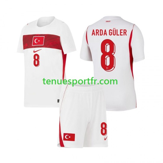 Kit Enfant Maillot Extérieur Turquie Arda Guler 8 World Cup 2026 à Manches Courtes