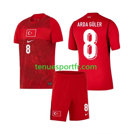 Kit Enfant Maillot Domicile Turquie Arda Guler 8 World Cup 2026 à Manches Courtes