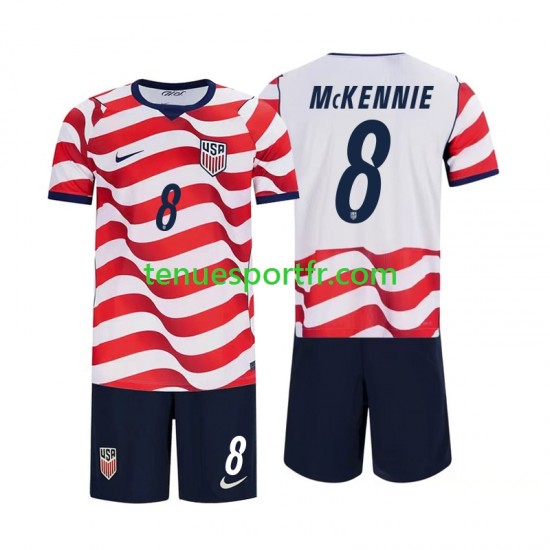 Kit Enfant Maillot Domicile États-Unis Weston McKennie 8 World Cup 2026 à Manches Courtes