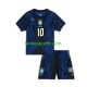 Kit Enfant Maillot Extérieur Brésil Vinicius Junior 10 World Cup 2026 à Manches Courtes