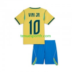 Kit Enfant Maillot Domicile Brésil Vinicius Junior 10 World Cup 2026 à Manches Courtes
