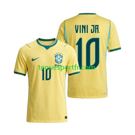 Homme Maillot Domicile Brésil Vinicius Junior 10 World Cup 2026 à Manches Courtes