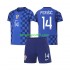 Kit Enfant Maillot Extérieur Croatie Ivan Perisic 14 World Cup 2026 à Manches Courtes