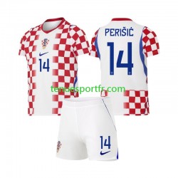 Kit Enfant Maillot Domicile Croatie Ivan Perisic 14 World Cup 2026 à Manches Courtes