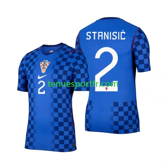 Homme Maillot Extérieur Croatie Josip Stanisic 2 World Cup 2026 à Manches Courtes