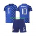 Kit Enfant Maillot Extérieur Croatie Luka Modric 10 World Cup 2026 à Manches Courtes