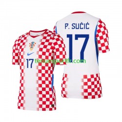Homme Maillot Domicile Croatie Petar Sucic 17 World Cup 2026 à Manches Courtes