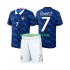 Kit Enfant Maillot Domicile France Ousmane Dembele 7 World Cup 2026 à Manches Courtes