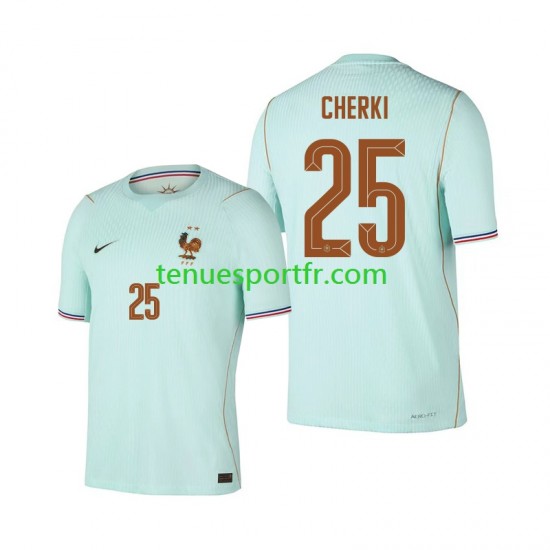 Homme Maillot Extérieur France Rayan Cherki 25 World Cup 2026 à Manches Courtes