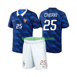 Kit Enfant Maillot Domicile France Rayan Cherki 25 World Cup 2026 à Manches Courtes
