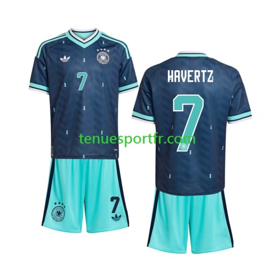 Kit Enfant Maillot Extérieur Allemagne Kai Havertz 7 World Cup 2026 à Manches Courtes