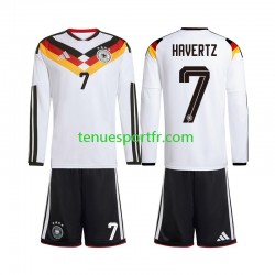 Kit Enfant Maillot Domicile Allemagne Kai Havertz 7 World Cup 2026 à Manches Longues