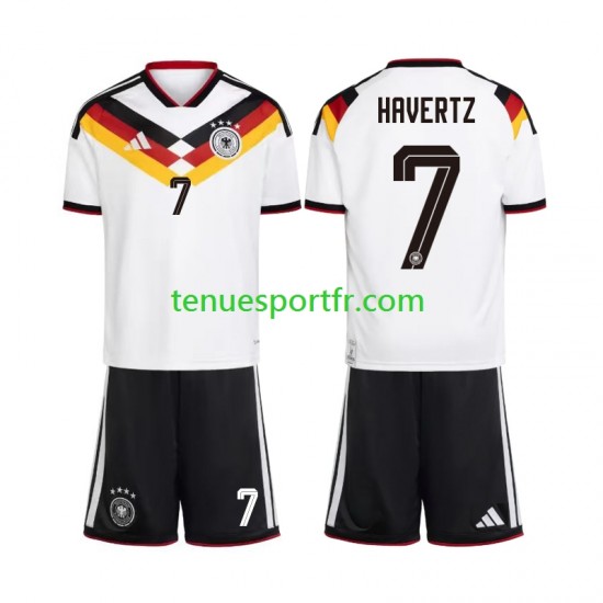 Kit Enfant Maillot Domicile Allemagne Kai Havertz 7 World Cup 2026 à Manches Courtes