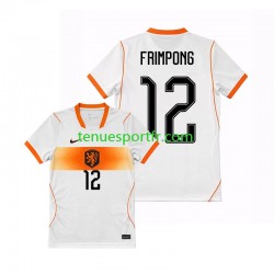 Homme Maillot Extérieur Pays-Bas Jeremie Frimpong 12 World Cup 2026 à Manches Courtes