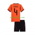 Kit Enfant Maillot Domicile Pays-Bas Virgil van Dijk 4 World Cup 2026 à Manches Courtes