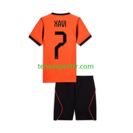 Kit Enfant Maillot Domicile Pays-Bas Xavi Simons 7 World Cup 2026 à Manches Courtes
