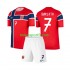 Kit Enfant Maillot Domicile Norvège Alexander Sorloth 7 World Cup 2026 à Manches Courtes