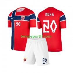 Kit Enfant Maillot Domicile Norvège Antonio Nusa 20 World Cup 2026 à Manches Courtes