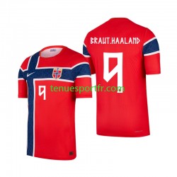 Homme Maillot Domicile Norvège Erling Haaland 9 World Cup 2026 à Manches Courtes