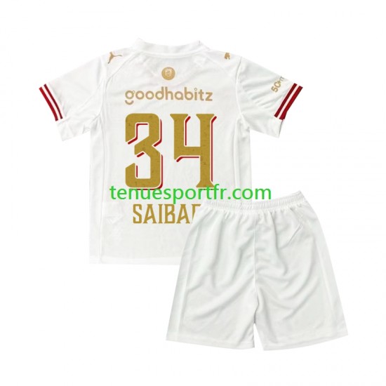 Kit Enfant Maillot Quatrième PSV Eindhoven Ismael Saibari 34 Efteling 2025-2026 à Manches Courtes