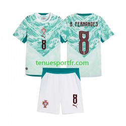 Kit Enfant Maillot Extérieur Portugal Bruno Fernandes 8 2026 2027 à Manches Courtes