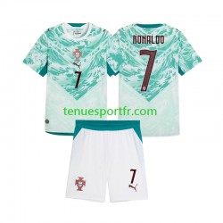 Kit Enfant Maillot Extérieur Portugal Cristiano Ronaldo 7 2026 2027 à Manches Courtes