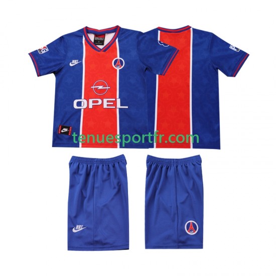Kit Enfant Maillot Retro Domicile AC Milan 1995 1996 à Manches Courtes