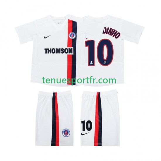 Kit Enfant Maillot Retro Extérieur AC Milan RONALDINHO 10 2002 2003 à Manches Courtes