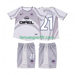 Kit Enfant Maillot Retro Extérieur AC Milan RONALDINHO 21 2001 2002 à Manches Courtes