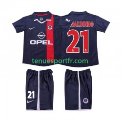 Kit Enfant Maillot Retro Domicile AC Milan RONALDINHO 21 2001 2002 à Manches Courtes