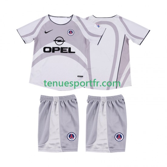 Kit Enfant Maillot Retro Extérieur AC Milan 2001 2002 à Manches Courtes