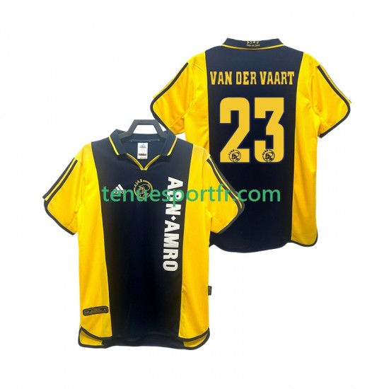 Homme Maillot Retro Extérieur Ajax Amsterdam VAN DER VAART 23 2000 2001 à Manches Courtes